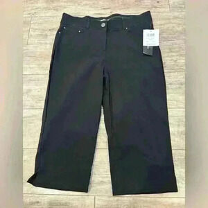 NEW 89th & Maddison black business capri pants size 10